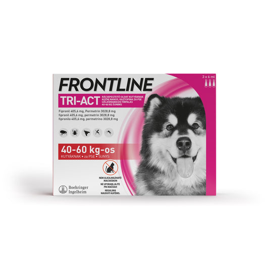 Šunų (40-60 kg) užlašinamasis tirpalas Frontline Tri-Act