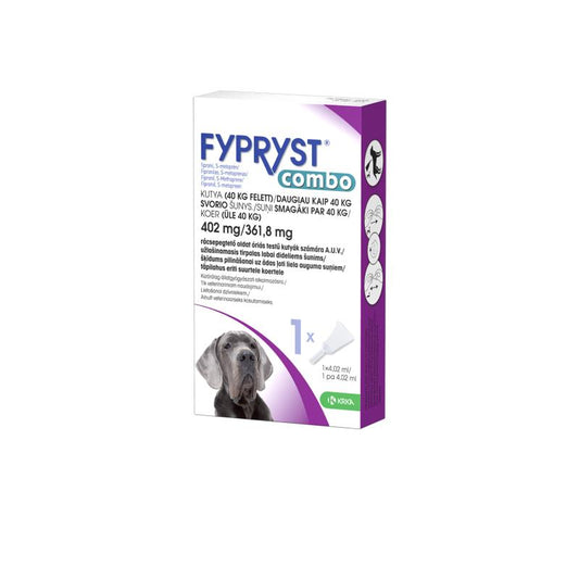 Šunų (40-60 kg) tirpalas nuo erkių ir blusų FYPRYST Combo