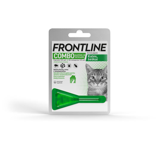 Kačių ir šeškų antiparazitinis užlašinamasis tirpalas Frontline Combo