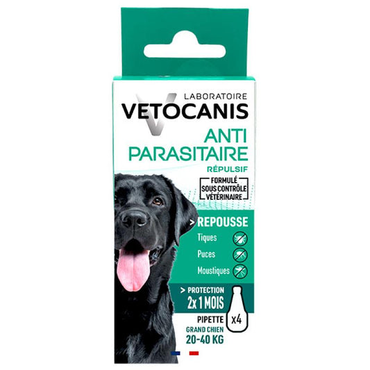 Vetocanis atbaidantis užlašinamas tirpalas šunims virš 20 kg, 4 vnt.