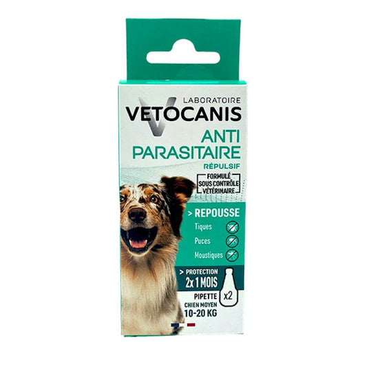 Vetocanis atbaidantis užlašinamas tirpalas šunims 10-20 kg, 2 vnt.