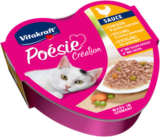 Kačių konservuotas pašaras su vištiena ir daržovėmis