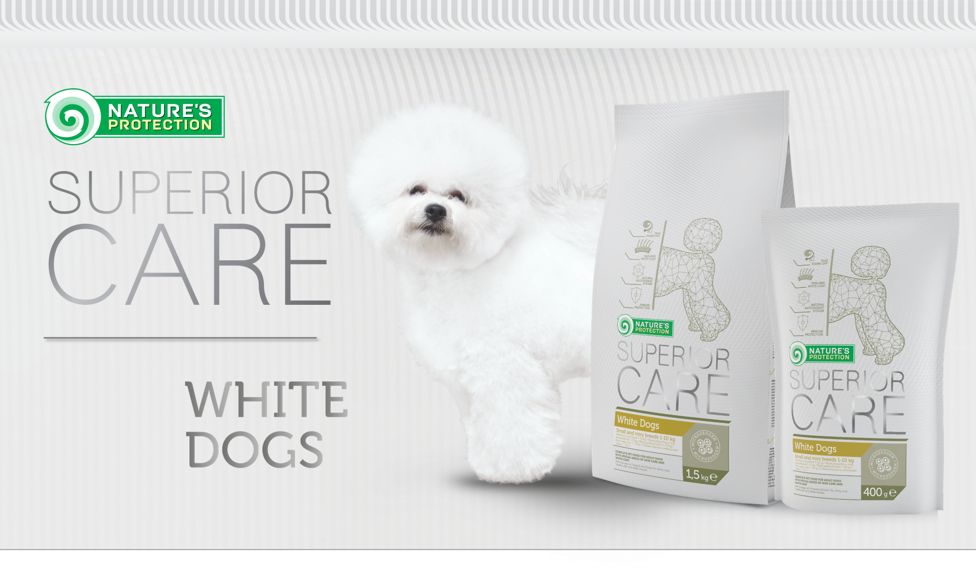 Natures protection white dogs. Натур Протекшн для белых собак. Корм натур Протекшн для белых. Корм для белых собак nature's Protection. Nature's Protection Superior Care White Dogs.